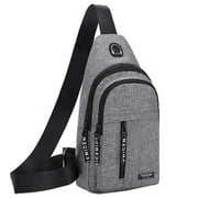 WQQZJJ Organization And Storage Waterproof Strap Bag Crossbody Backpack With Headphone Hole Strap Backpack Hiking Backpack Multipurpose Crossbody Chest Bag On Clearance
